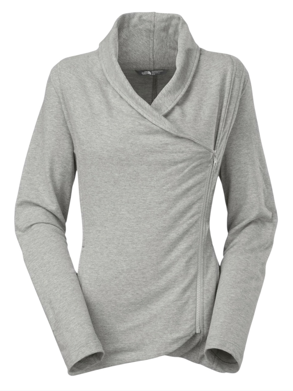 The North Face Sharlet Wrap Side Zip Sweater Knit Jacket Oatmeal Cream L